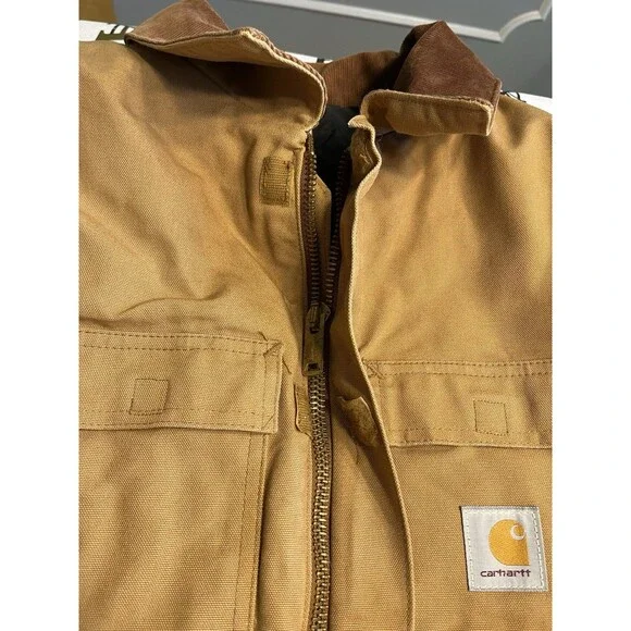 Carhartt Heavy Duck Men's Jacket Quilted Lining RN 14806 Regular Size: 58